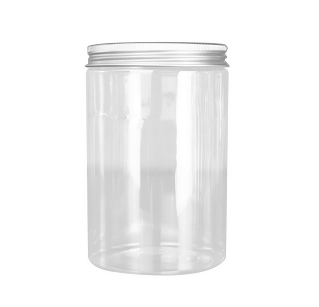 800ml 92mm diameter clear big jars with black white clear gold silver lids