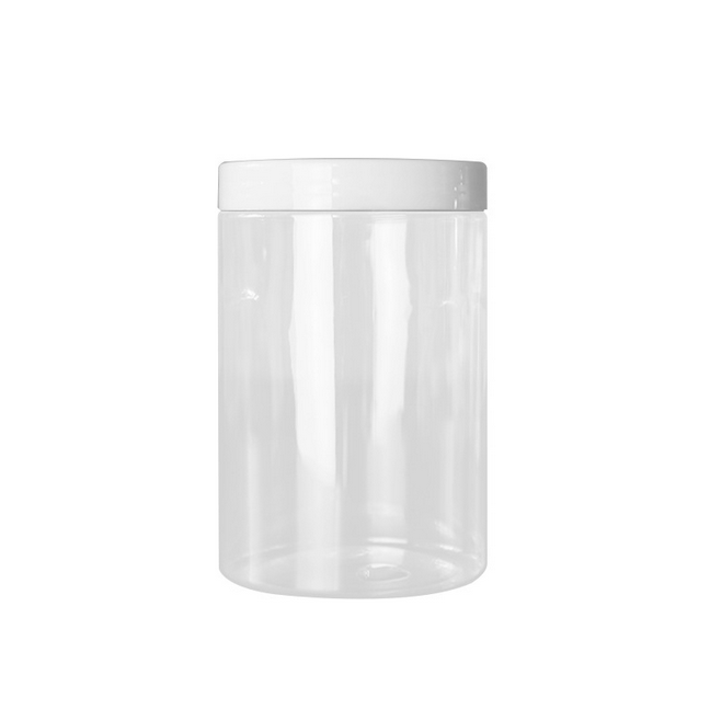 800ml 92mm diameter clear big jars with black white clear gold silver lids