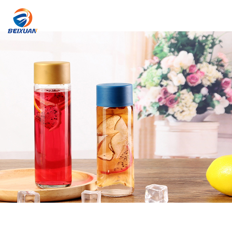 800ml VOSS cylindrical plastic high grade cold bubble scented tea beverage bottle
