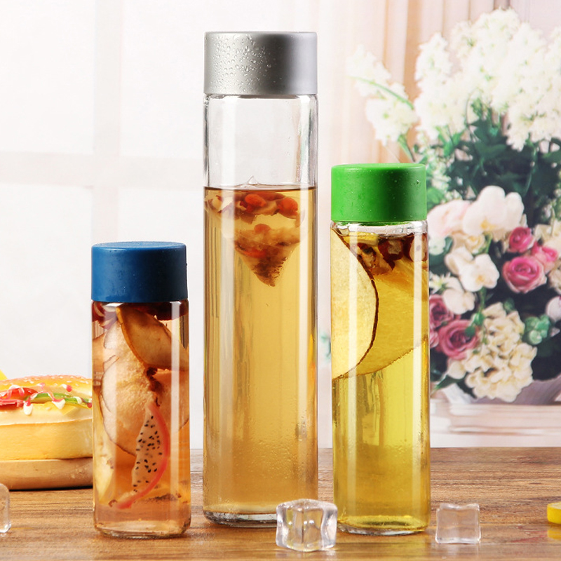 800ml VOSS cylindrical plastic high grade cold bubble scented tea beverage bottle