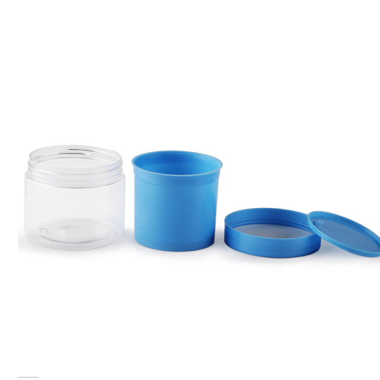80g 100g 200g 300g Plastic Double Wall Two Layers Face Cream Hair Jar