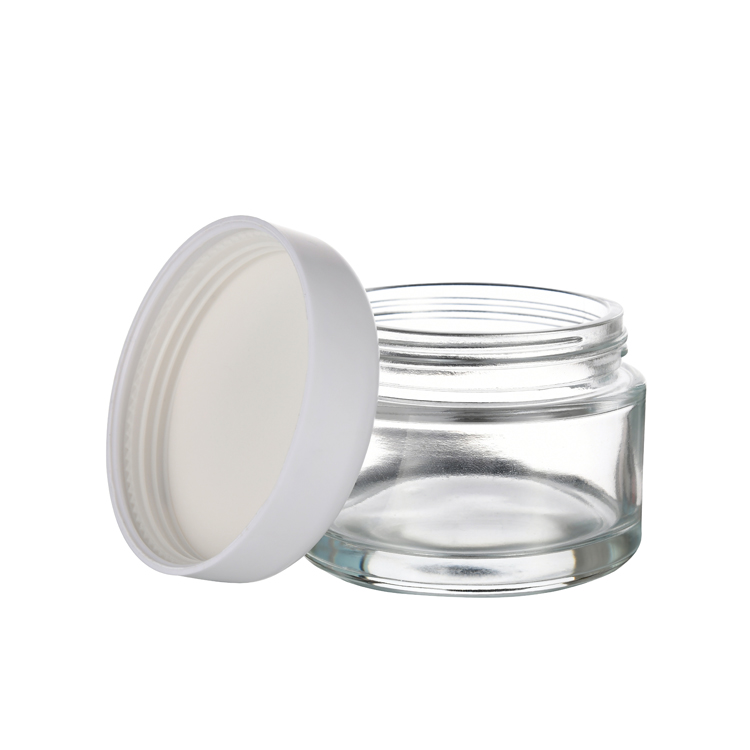 80g 130g glass jar Herb weed storage container glass cosmetic jar