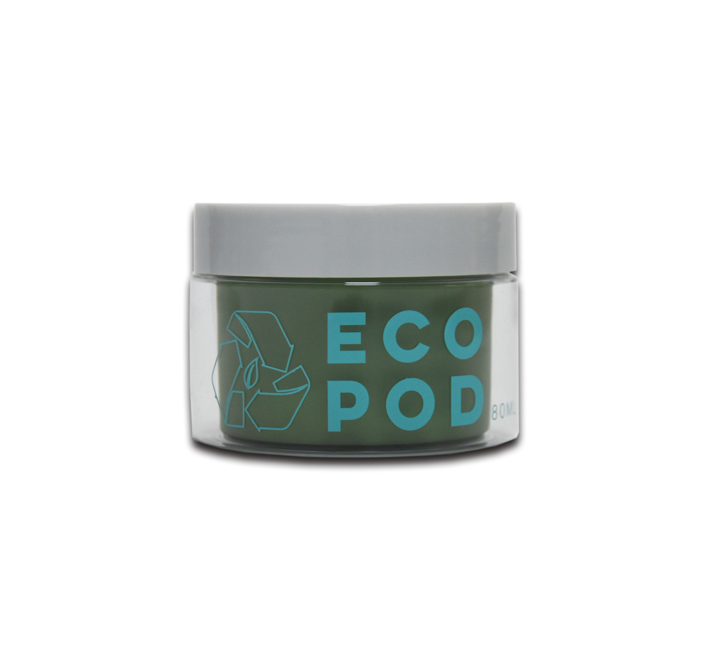 80g Eye Cream Jar PET  Double Wall Plastic Cosmetic Jar Eco Friendly Cosmetic Packaging Container for Shaving Cream Hair Wax Jar