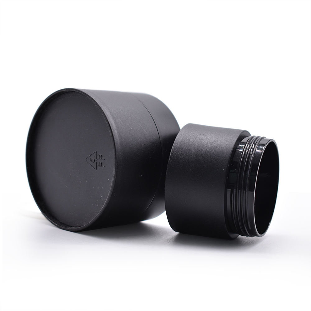 80g PP plastic round cream container skin care black white PP cream jar