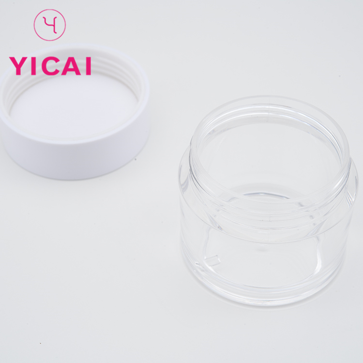 80g Transparent Cosmetic Packaging Plastic Cream PETG Jars
