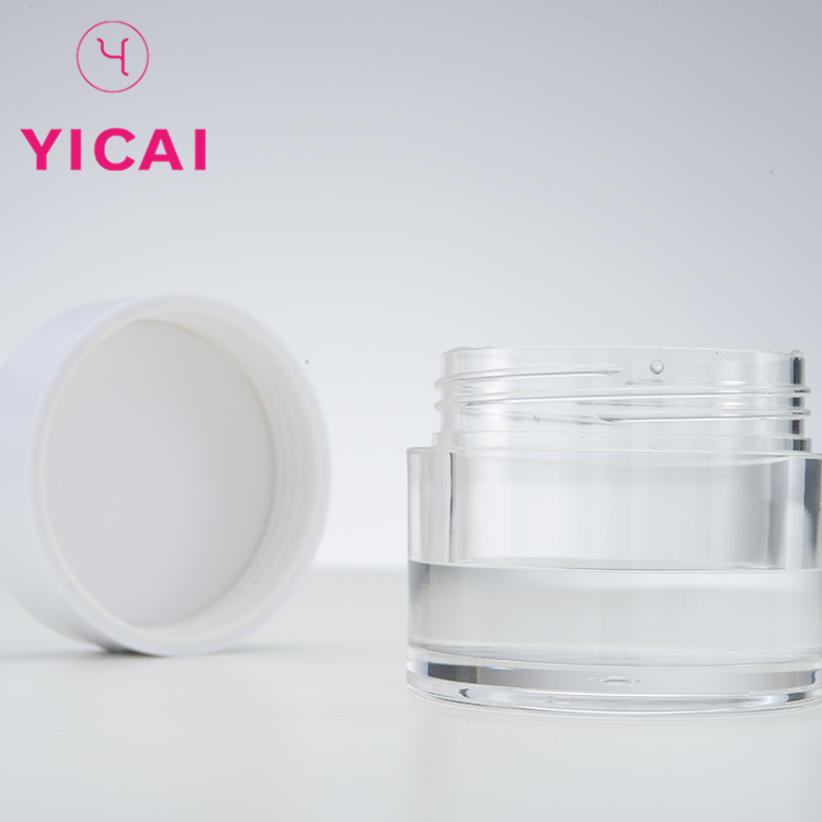 80g Transparent Cosmetic Packaging Plastic Cream PETG Jars