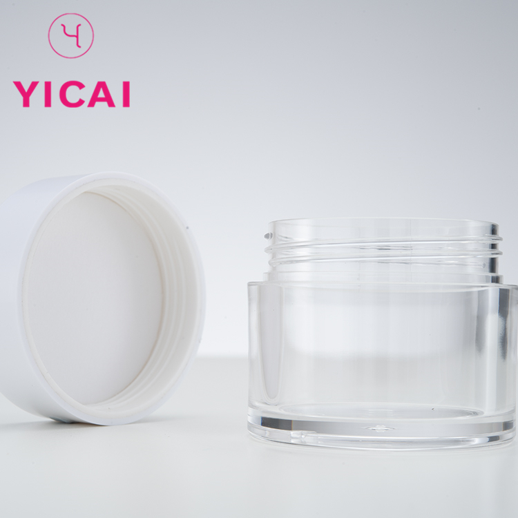 80g Transparent Cosmetic Packaging Plastic Cream PETG Jars