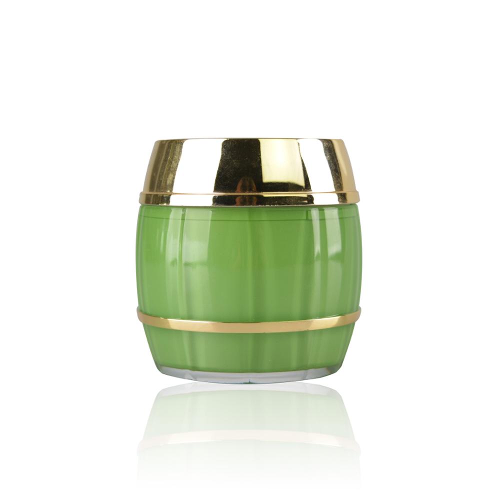 80g colorful drum shape cosmetic acrylic jars packaging