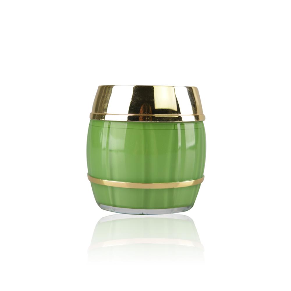 80g colorful drum shape cosmetic acrylic jars packaging