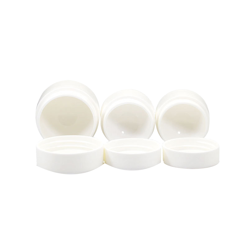 80g cosmetic frosted white double wall plastic jars with lids for cosmetic cream