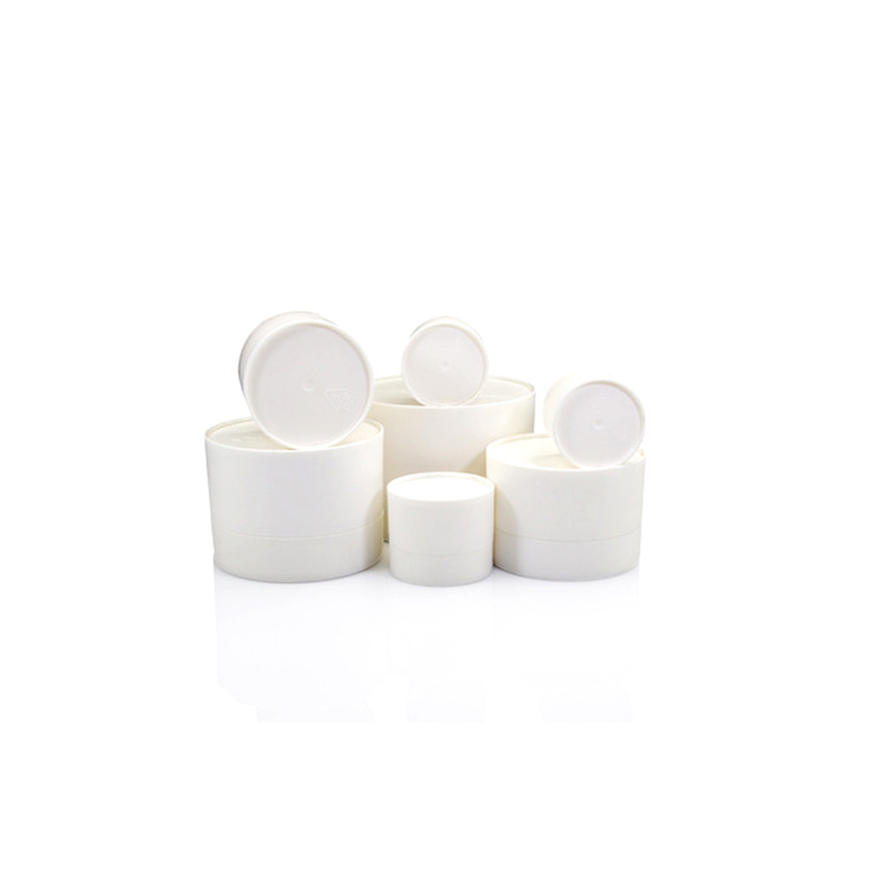 80g cosmetic frosted white double wall plastic jars with lids for cosmetic cream