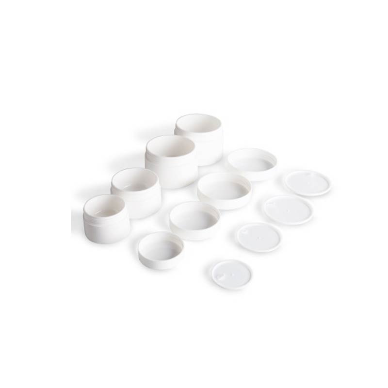 80g cosmetic frosted white double wall plastic jars with lids for cosmetic cream