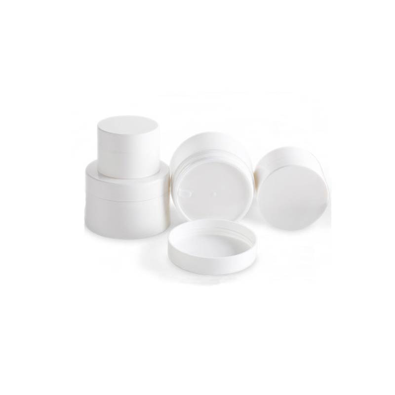 80g cosmetic frosted white double wall plastic jars with lids for cosmetic cream
