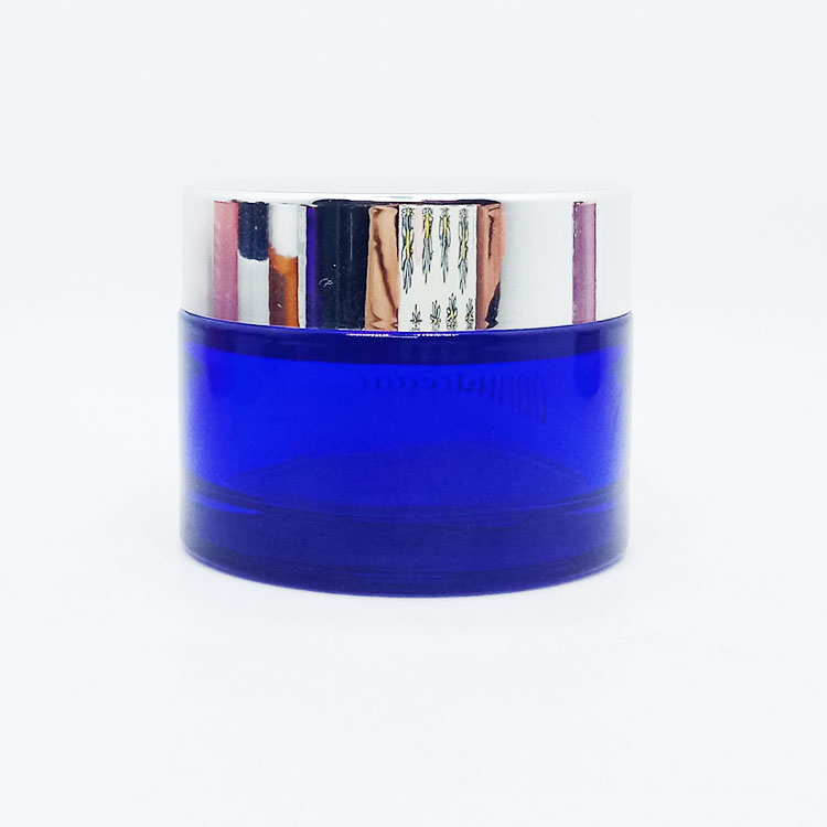 80ml 100ml 120ml 150ml 200ml 250ml Round purple Cosmetic Jar with aluminum lid for Skin Care