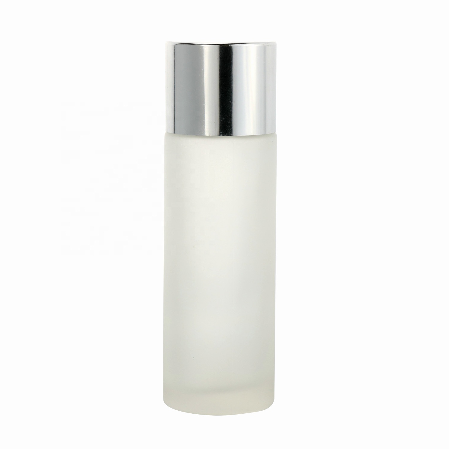 80ml 100ml 120ml 150ml cosmetic packaging frosted glass toner bottle with black white sliver cap