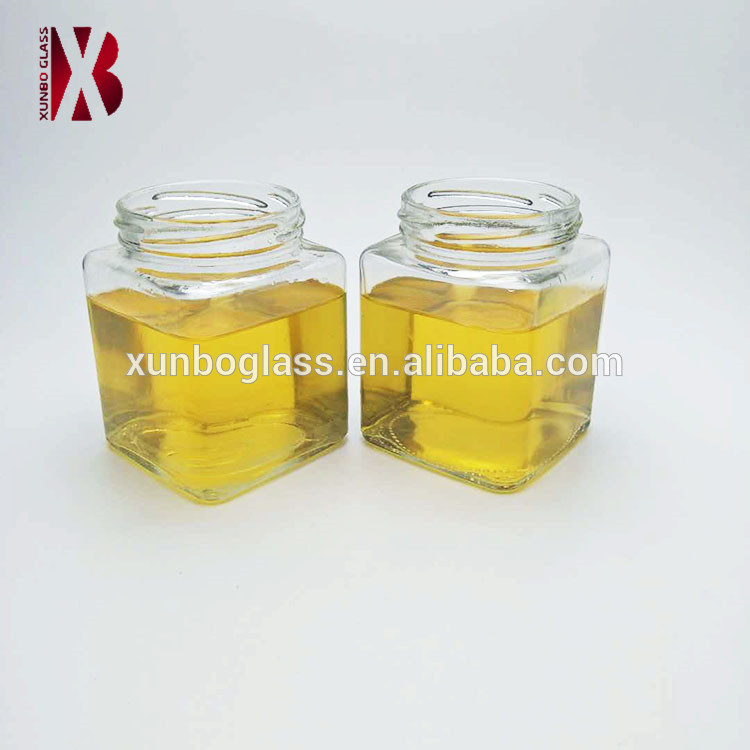 80ml 100ml 180ml square glass jar for honey/jam/sauce/chili
