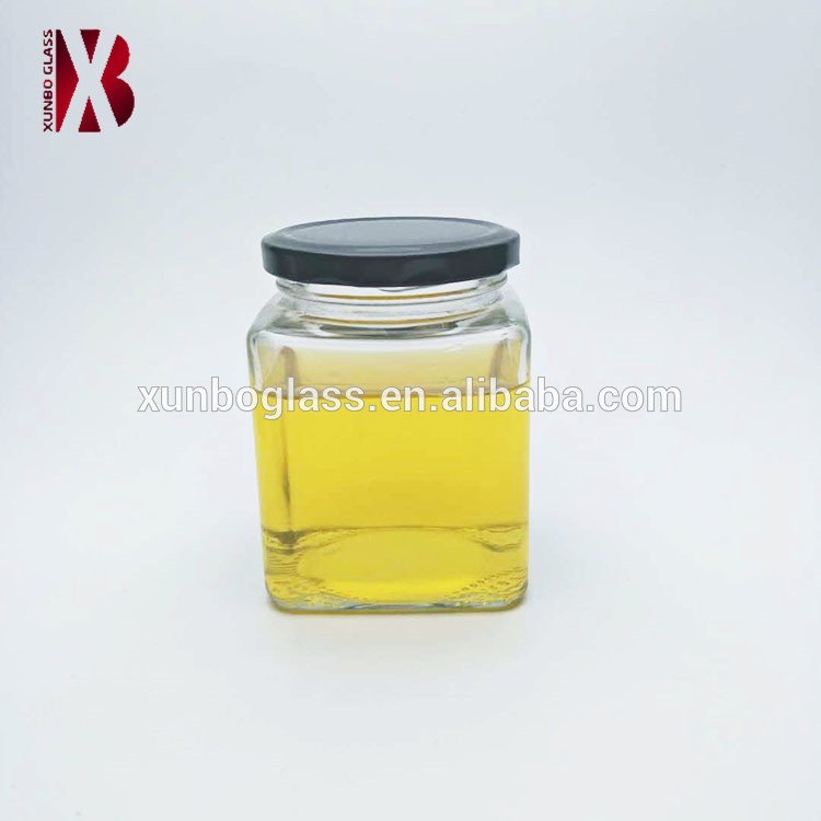 80ml 100ml 180ml square glass jar for honey/jam/sauce/chili