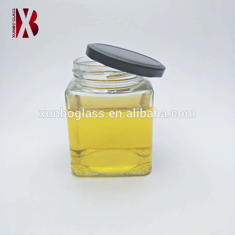 80ml 100ml 180ml square glass jar for honey/jam/sauce/chili