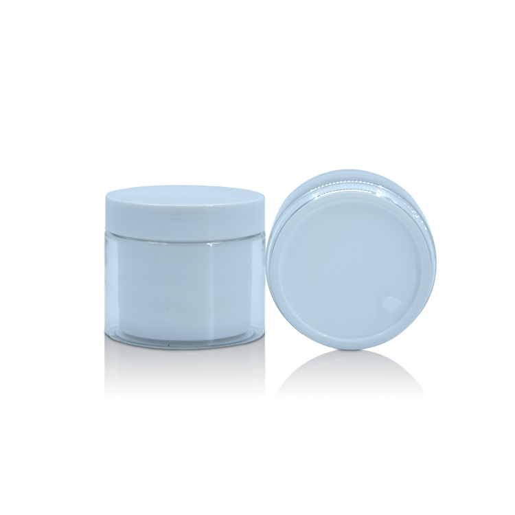 80ml 100ml eco friendly matt plastic cosmetic cream jar container / fancy double wall jars