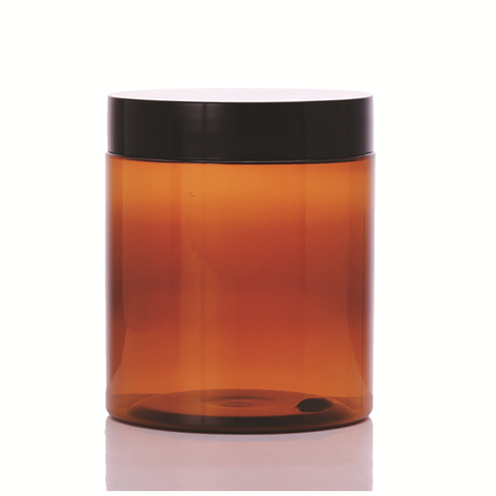 80ml 120ml 150ml 200ml 250ml Amber PET Bottle Straight Barrel Small Bottle Box Skin Care Products Round Plastic Empty Bottle
