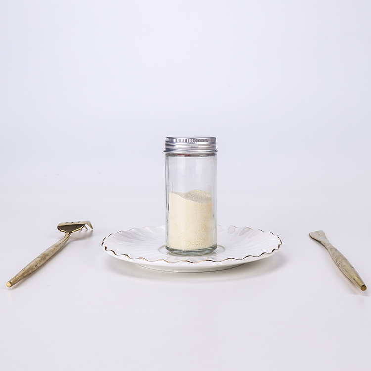 80ml Clear Round Glass Spice Jar For Pepper Salt BBQ Use Glass Bottle With Metal Shaker