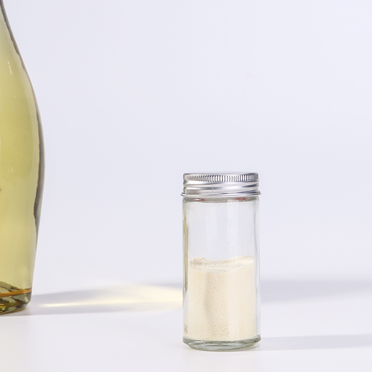 80ml Clear Round Glass Spice Jar For Pepper Salt BBQ Use Glass Bottle With Metal Shaker