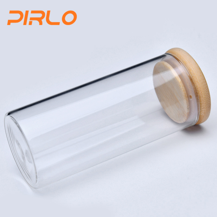 80ml glass food storage jar with bamboo lid
