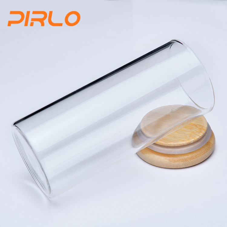 80ml glass food storage jar with bamboo lid
