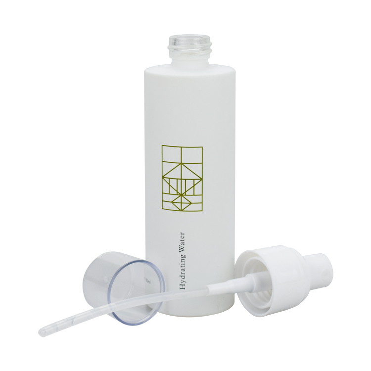 80ml matte white glass toner bottle glass mist spray bottle