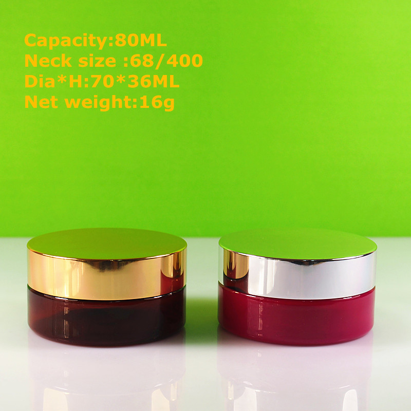 80ml plastic storage bottles & jars