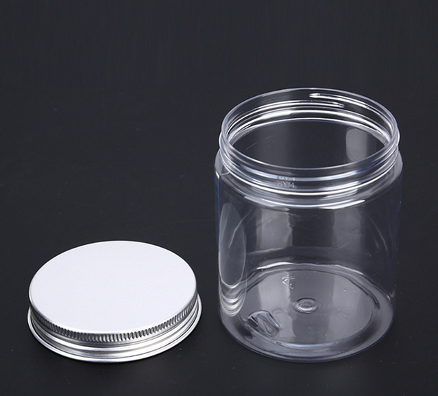 80ml  tall plastic body sugar scrub jars with lid for hair product