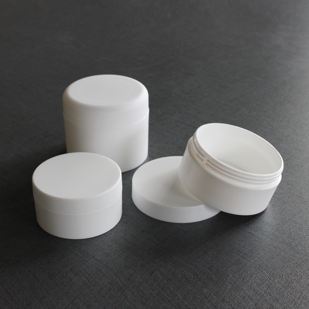 80ml white empty cosmetic packaging cream jar