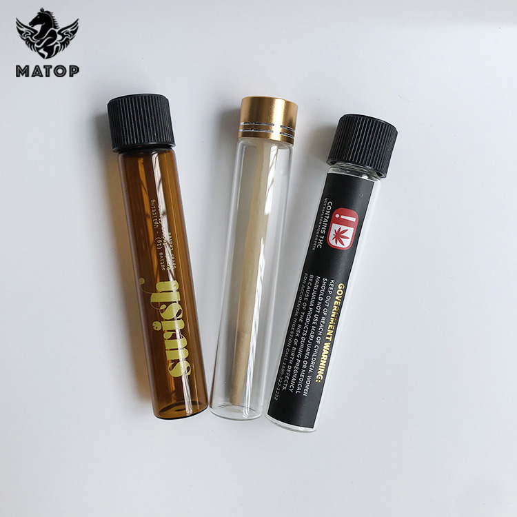 84mm 98mm 115mm 120mm Glass Blunt Pre-Roll Tube blunt glass tube