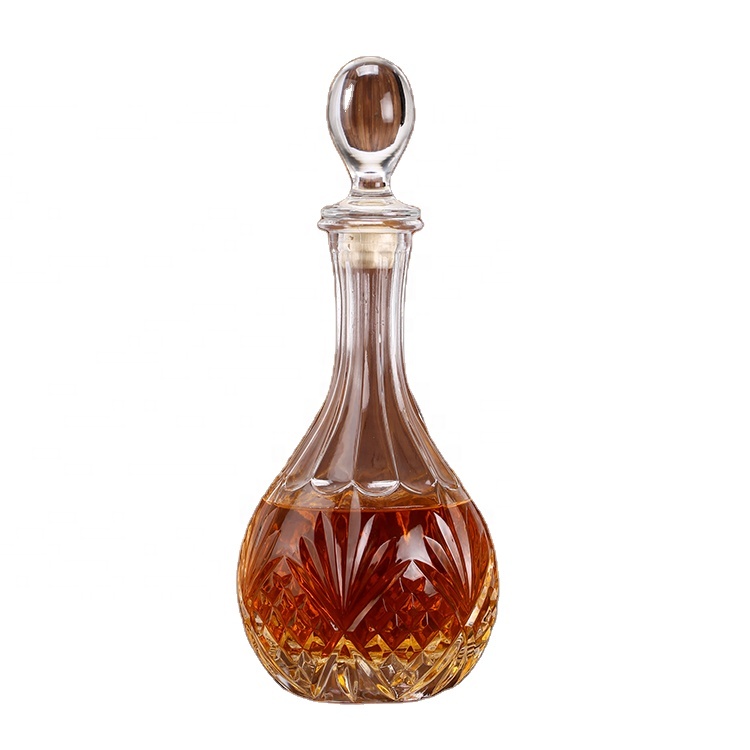 850 ml Wholesale Fancy Wine Glass Bottle With Cap