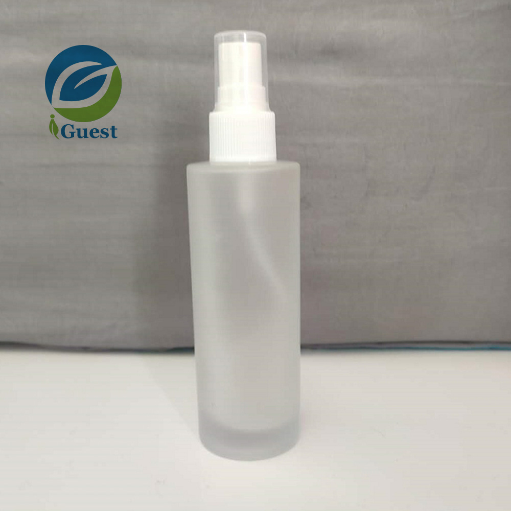 85ml 100ml frost glass perfume spray bottle with plastic cap 2.8oz 3.5oz