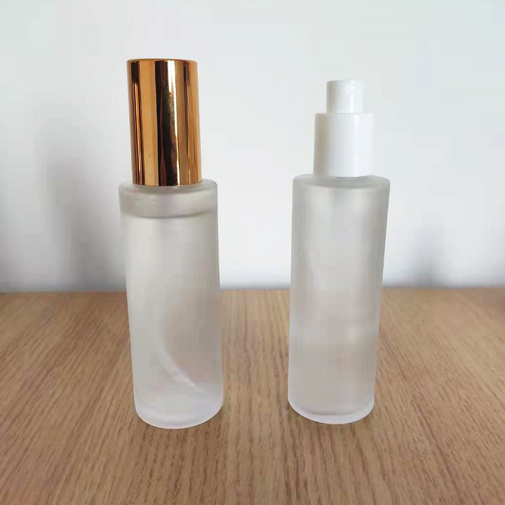 85ml 100ml frost glass perfume spray bottle with plastic cap 2.8oz 3.5oz