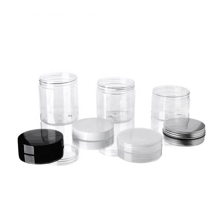 89 neck Wide Mouth 100ml 200ml 300ml 400ml 500ml 800ml PET Plastic Clear Jar For Food Storage Containers