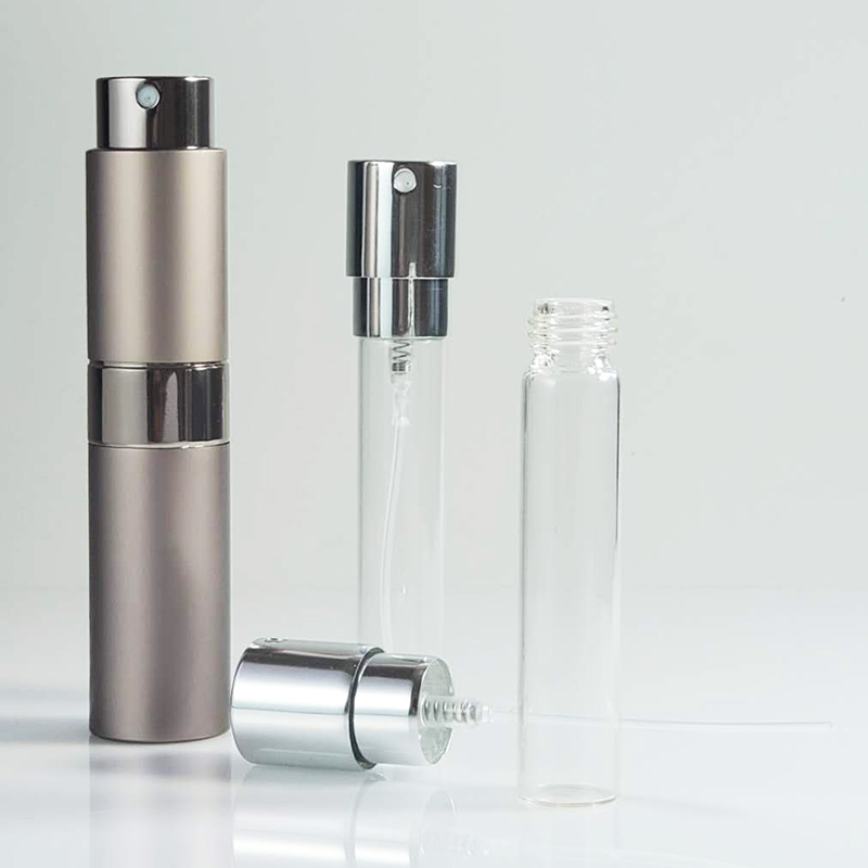8ML 10ML 15ML 20ML High Quality Metal Mini Sample Pocket Packaging Mouth Refillable Sprayer Perfume Bottle