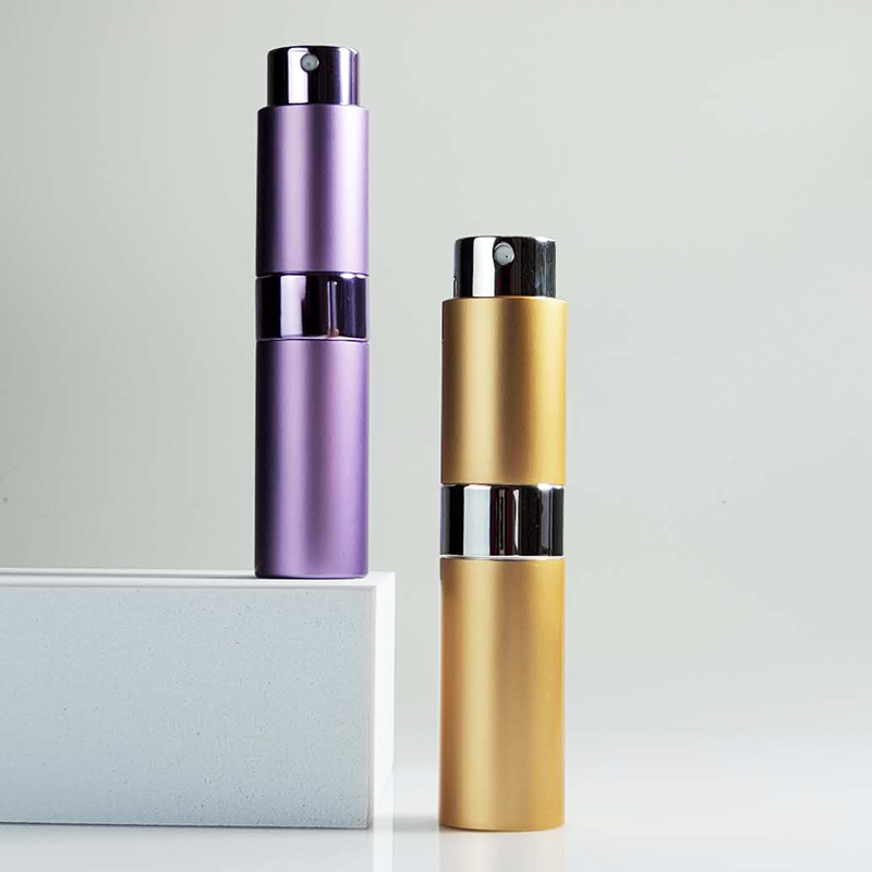 8ML 10ML 15ML 20ML Luxury Black Metal Mini Atomizer Portable Mist New Leak Proof Perfume Spray Bottle