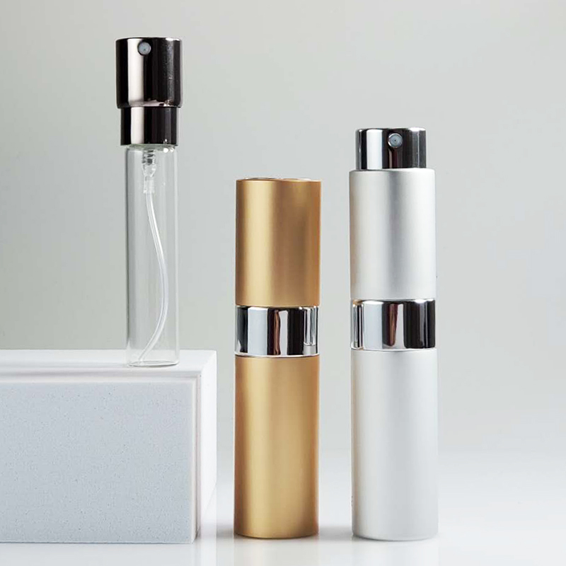 8ML 10ML 15ML Empty Colorful Aluminum Material Pocket Portable Refillable Fine Mist Perfume Atomizer