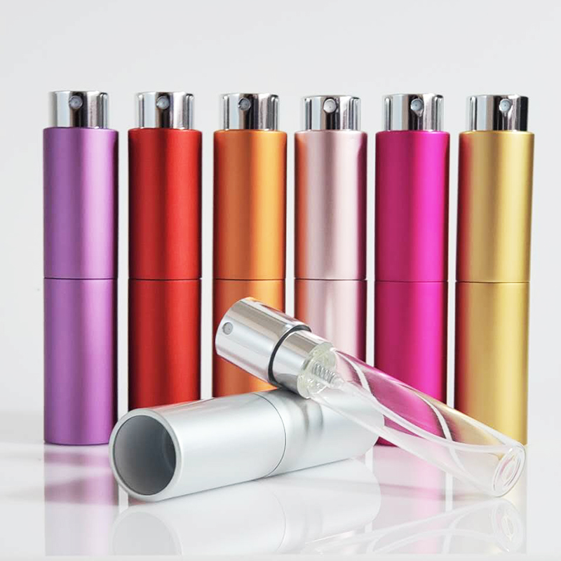 8ML 15ML Empty Cosmetics Custom Mist Continuous Breath Cheap Black Matte Beauty Atomizer Perfume Bottle Spray
