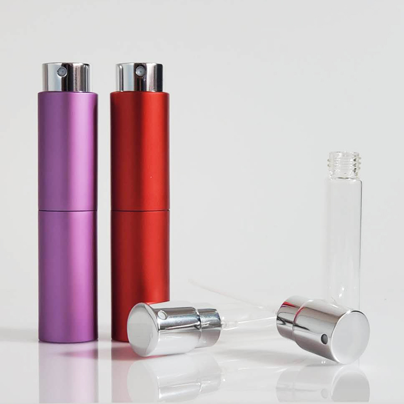 8ML 15ML Empty Cosmetics Custom Mist Continuous Breath Cheap Black Matte Beauty Atomizer Perfume Bottle Spray
