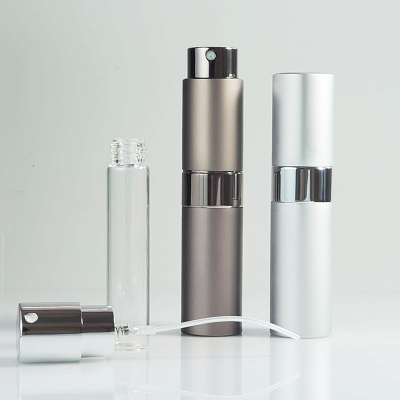 8ML 20ML Factory Outlet Beauty Rectangle Cosmetic Packaging Glass Inside Pocket Sized Perfume Atomizer Bottle