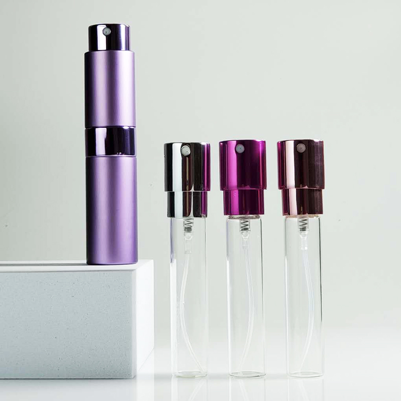 8ML 20ML Factory Outlet Beauty Rectangle Cosmetic Packaging Glass Inside Pocket Sized Perfume Atomizer Bottle