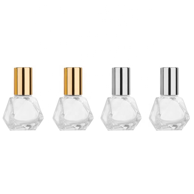 8ML glass essential oil bottle five-pointed star special-shaped ball-bearing transparent empty bottle