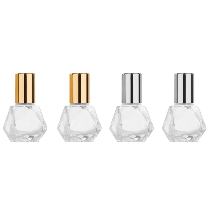 8ML glass liquid sub-bottling cute mini glass essential oil lip gloss roller bottle