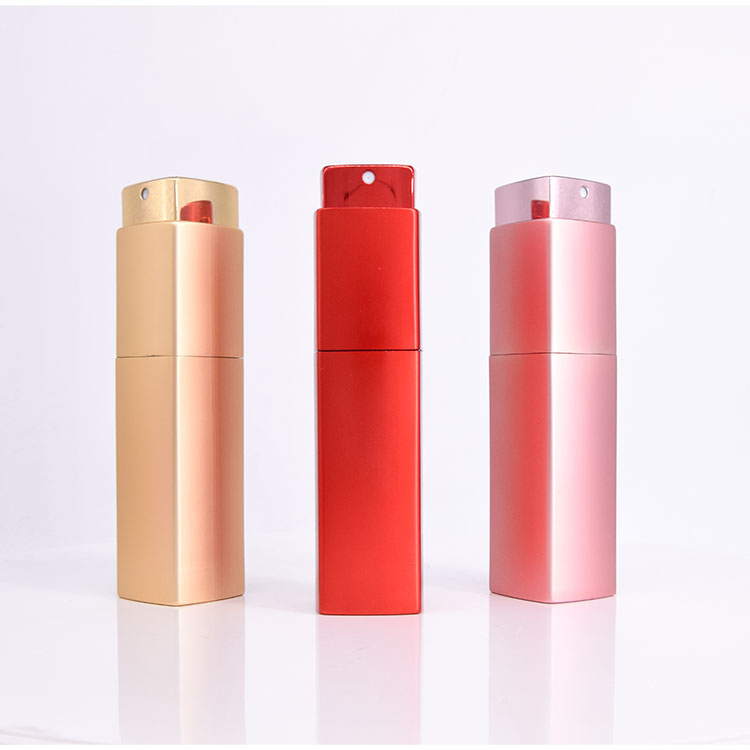 8Ml 12Ml 20Ml Perfume Bottles Squar Atomizer, Square Twist Atomiser Perfume Bottle