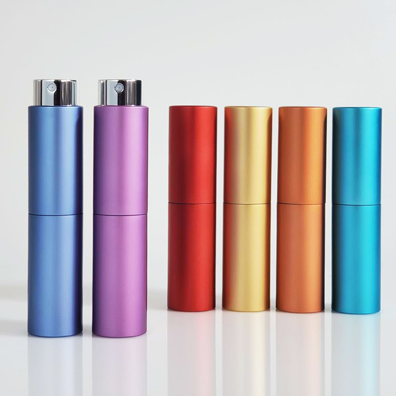8Ml 5Ml Refillable Mini Twist Up 10Ml 15Ml Pocket Aluminum Atomizer Perfume Mist Spray Bottle