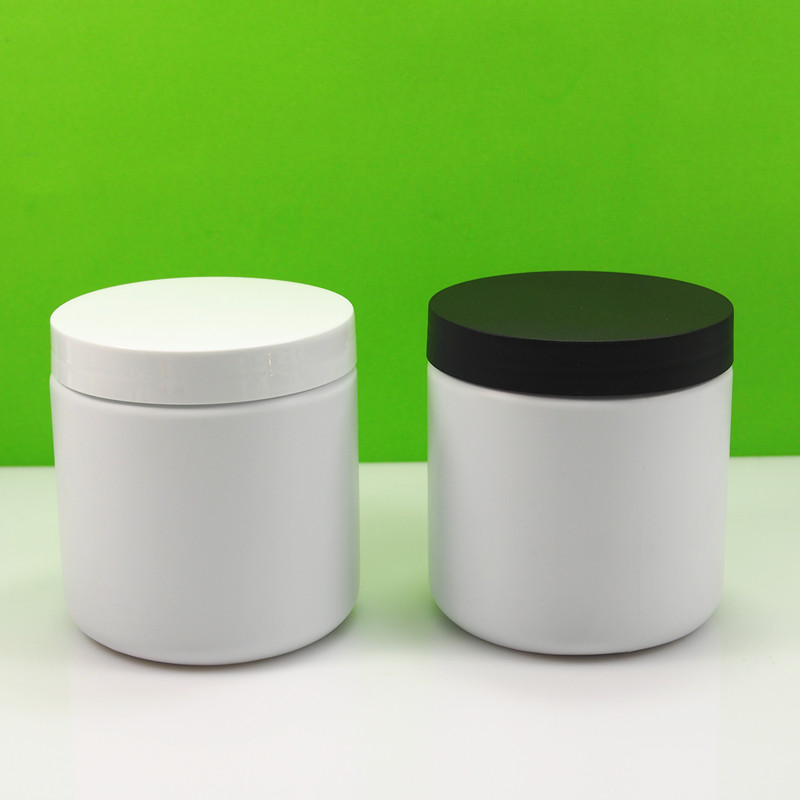 8OZ 16OZ 500ml PE HDPE plastic hair product jar