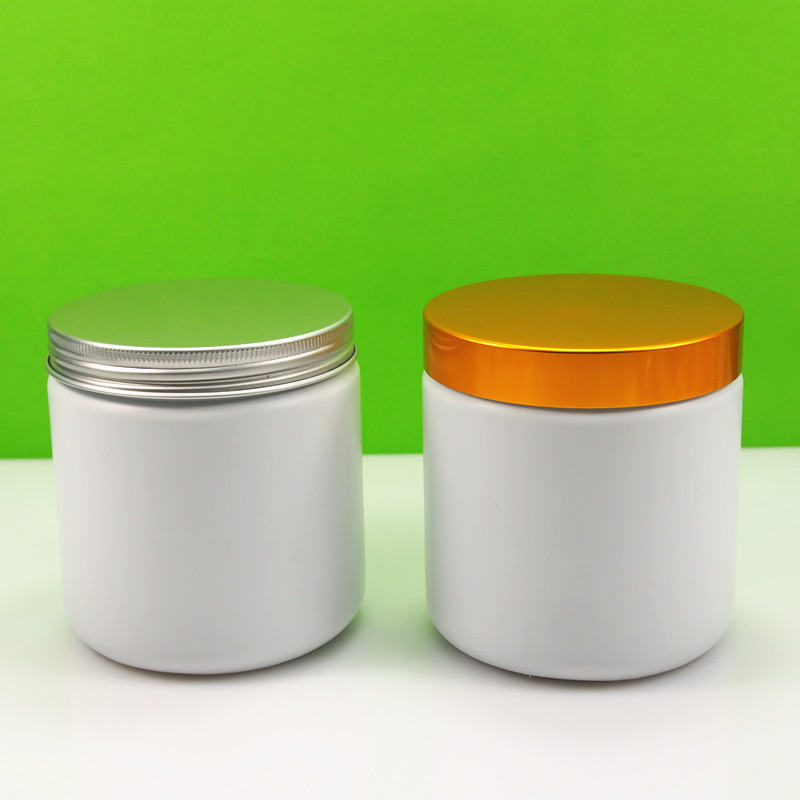 8OZ 16OZ 500ml PE HDPE plastic hair product jar